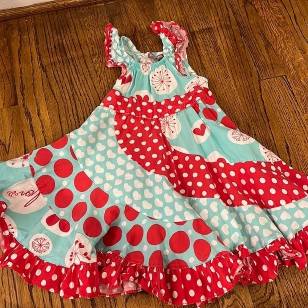 JELLY THE PUG VALENTINES DAY DRESS - 2T